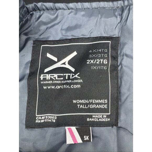 Arctix Womens Gray Essential Insulated Bin Overall Sz 2X NEW 33” Inseam Snow Ski - Picture 6 of 11